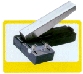Stapler style with adjustable guide and waste receptacle. Slot size 1/8" x 5/8"" (3mm x 16mm) Type E"